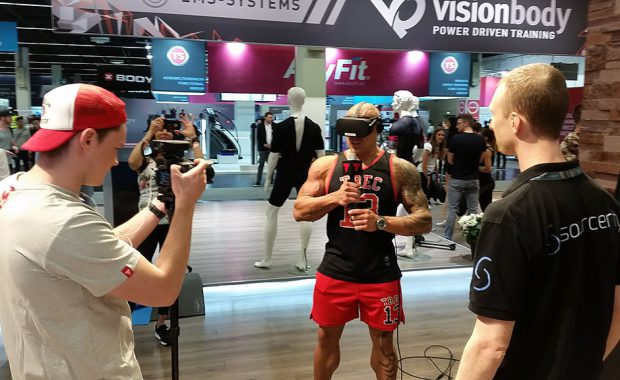 VR Fitness Game PowerBeatsVR at fitness fair FIBO 2018