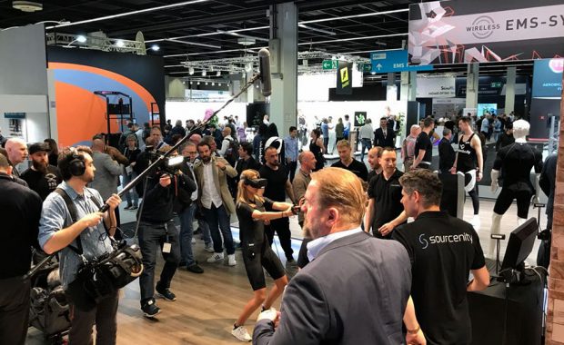 VR Fitness Game PowerBeatsVR at fitness fair FIBO 2018